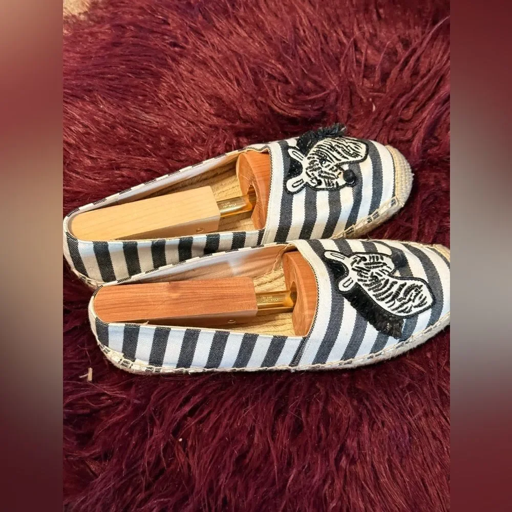 Kate Spade Striped Zebra Espadrilles Sz‎ 9B